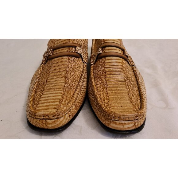 RARE Vintage Donald J Pliner GENUINE Lizard Skin Loafers Sz 10 Made in Italy main image 5